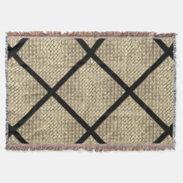 れんが壁ベージュのデザインプリント スローブランケット