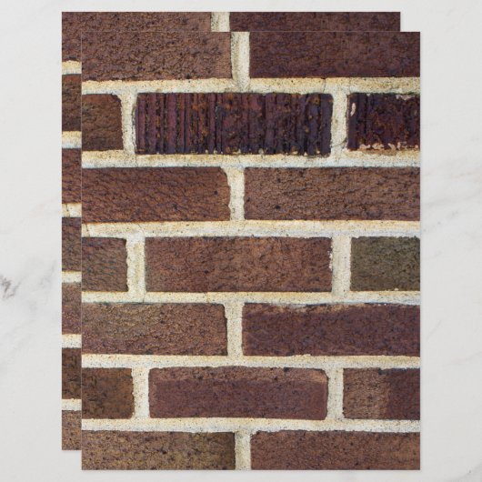 れんが壁撮影用スクラップブック紙 (正面/裏面)