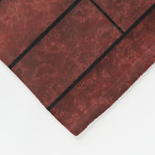 れんが壁、れんが フリースブランケット (角)