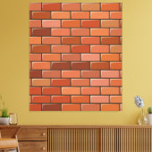 れんが壁 キャンバスプリント (インサイチュ (リビング))