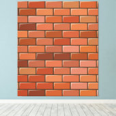 れんが壁 キャンバスプリント (インサイチュ (ウッドフロア))