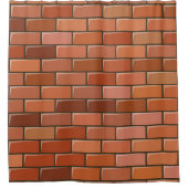 れんが壁 シャワーカーテン (正面)