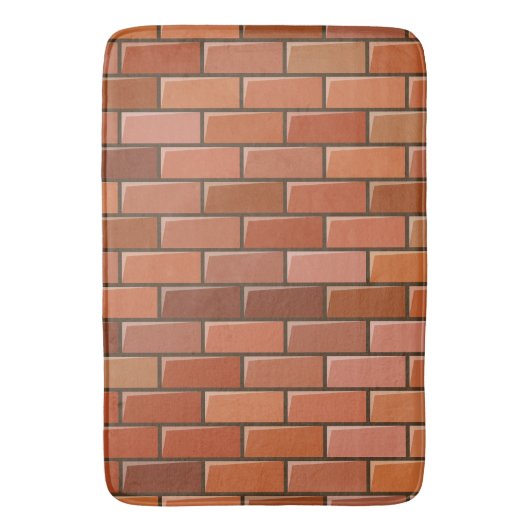 れんが壁 バスマット (正面縦)