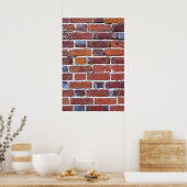 れんが壁 ポスター (キッチン)