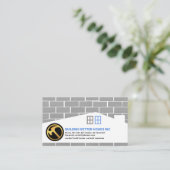 れんが工組積造ホーム建物請負業者 名刺 (スタンド正面)