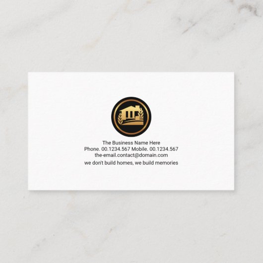 れんが工組積造左官工事ホームリペア 名刺 (裏面)