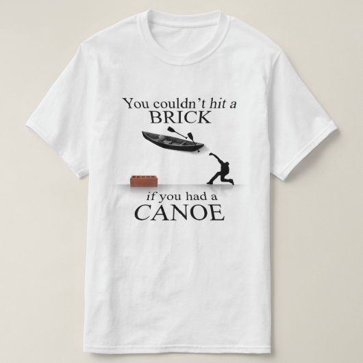 れんが製のカヌー Tシャツ (デザイン正面)