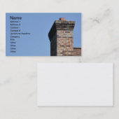 れんが造りの煙突モダンを塞ぐ 名刺 (正面/裏面)