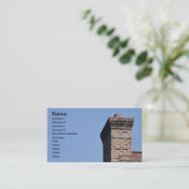 れんが造りの煙突モダンを塞ぐ 名刺 (スタンド正面)