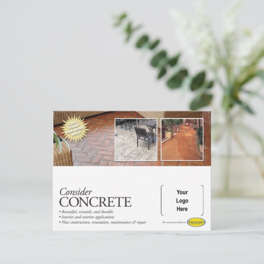 れんが造りの請負業者向けのコンクリート郵便会社の検討 ポストカード (スタンド正面)