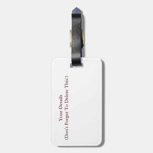 れんが ラゲッジタグ (裏面縦)