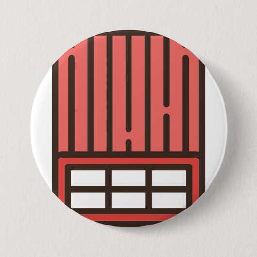 れんが 缶バッジ (正面)