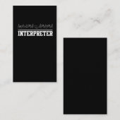 ろうあプライドインタプリタASL手話 名刺 (正面/裏面)