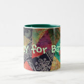 ろうけつ染めのマグのために熱狂する ツートーンマグカップ (中央)