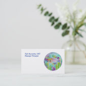 ろうけつ染めのHinaleaのハワイのベラの魚のろうけつ染めの芸術 名刺 (スタンド正面)