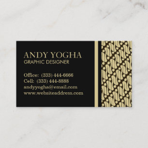 ろうけつ染めのParangの芸術の名刺 名刺