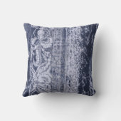 ろうけつ染めインディゴ クッション (裏面)