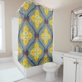 ろうけつ染めインドネシア語:ワックスレジスト染料の技術である シャワーカーテン (インサイチュ)