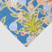 ろうけつ染めスタイル模様ドットフラワーブルー背景 薄葉紙 (詳細)