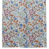 ろうけつ染めスタイル紅葉トストパターン シャワーカーテン (正面)