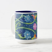 ろうけつ染めタペストリーマグ ツートーンマグカップ (正面左)