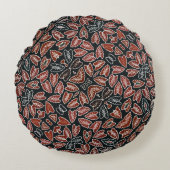 ろうけつ染めバンテンシムバエラウンドパフ ラウンドクッション (正面)