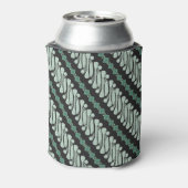 ろうけつ染めパランジョグジャカルタモダン：フローラパターン 缶クーラー (缶裏面)