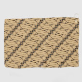 ろうけつ染めパラン、インドネシアパターン、ジャワ語、民族 ゴルフタオル (横)