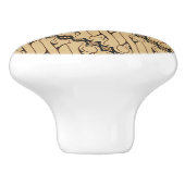 ろうけつ染めパラン、インドネシアパターン、ジャワ語、民族 セラミックノブ (側面)