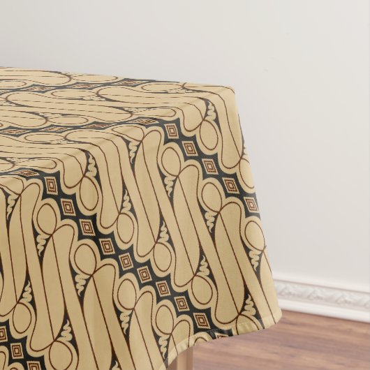 ろうけつ染めパラン、インドネシアパターン、ジャワ語、民族 テーブルクロス (インサイチュ)