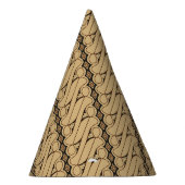 ろうけつ染めパラン、インドネシアパターン、ジャワ語、民族 パーティーハット (右)