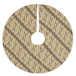 ろうけつ染めパラン、インドネシアパターン、ジャワ語、民族 ブラッシュドポリエステルツリースカート