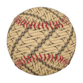 ろうけつ染めパラン、インドネシアパターン、ジャワ語、民族 野球ボール (裏面)