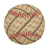 ろうけつ染めパラン、インドネシアパターン、ジャワ語、民族 野球ボール (正面)