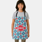 ろうけつ染めブラック赤パタミニマルーン エプロン (インサイチュ)