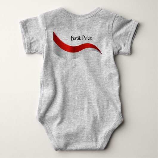 ろうけつ染めプライドベビー服ベビーボディスーツ ベビーボディスーツ (裏面)