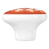 ろうけつ染めマンダラパターンさび赤 セラミックノブ (側面)