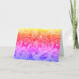 ろうけつ染めモチーフ カード