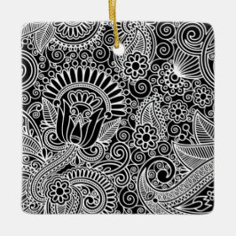 ろうけつ染めモチーフ セラミックオーナメント