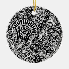 ろうけつ染めモチーフ セラミックオーナメント