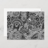 ろうけつ染めモチーフ ポストカード (正面/裏面)