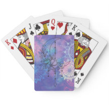 ろうけつ染め曼荼羅と月