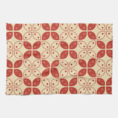 ろうけつ染め河東，インドネシアの模様，ジャワ語，民族 キッチンタオル (横)