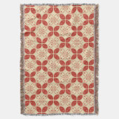 ろうけつ染め河東，インドネシアの模様，ジャワ語，民族 スローブランケット (正面縦)