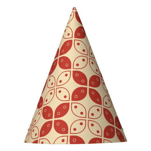 ろうけつ染め河東，インドネシアの模様，ジャワ語，民族 パーティーハット (正面)