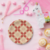 ろうけつ染め河東，インドネシアの模様，ジャワ語，民族 ペーパープレート (パーティー)