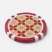 ろうけつ染め河東，インドネシアの模様，ジャワ語，民族 ポーカーチップ (シングル)