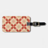 ろうけつ染め河東，インドネシアの模様，ジャワ語，民族 ラゲッジタグ (正面横)