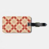 ろうけつ染め河東，インドネシアの模様，ジャワ語，民族 ラゲッジタグ (裏面横)