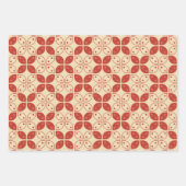 ろうけつ染め河東，インドネシアの模様，ジャワ語，民族 ラッピングペーパーシート (正面)
